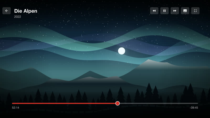 CINEO auf dem Windows-PC: Player mit Steuerleiste